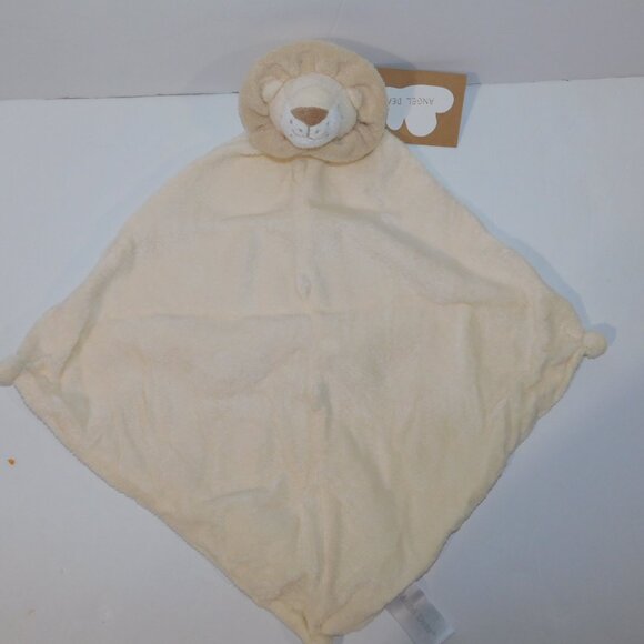 Angel Dear Pale yellow Tan Plush Lion Security blanket Baby lovey Nunu NEW - Picture 4 of 6